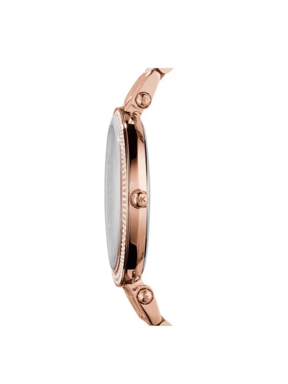 Michael Kors Rose Gold Crystal Bezel Women's Bracelet Watch